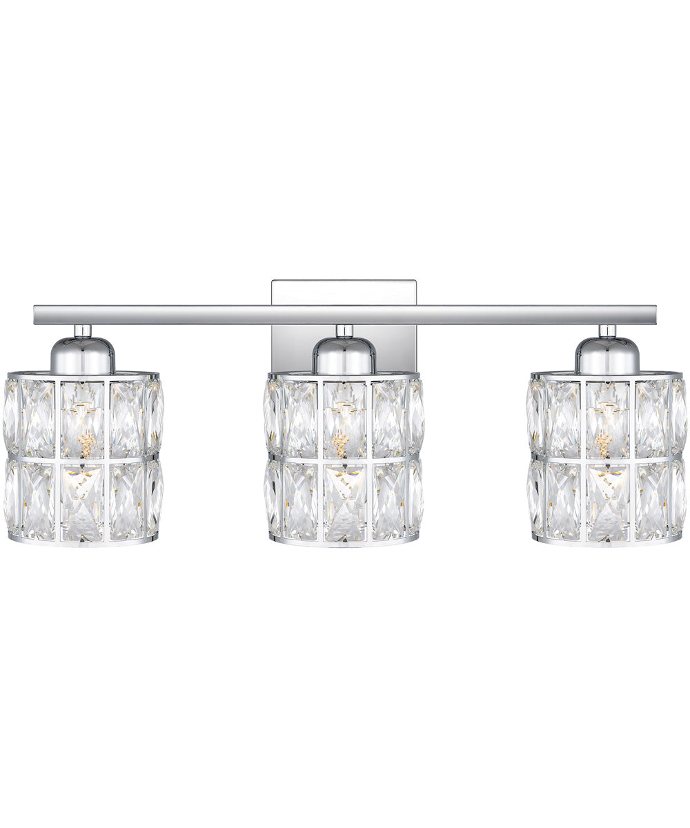 Gibson Large 3-light Bath Light Polished Chrome