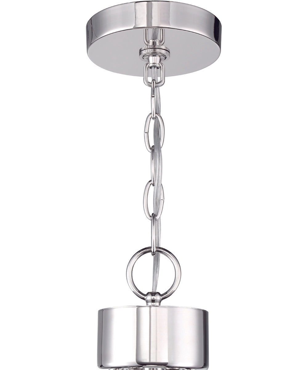 Que 6-Light Chandelier Chrome