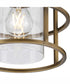 Burgess 1-Light Modern Farmhouse Flush Mount Aged Bronze