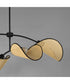 Bonnet 4-Light Chandelier Black