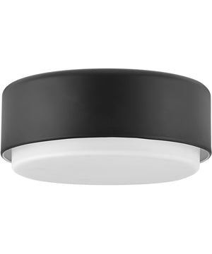 Cedric 2-Light Medium Flush Mount in Black