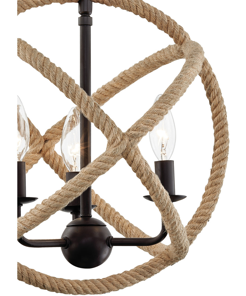 Steerage Small 3-light Mini Pendant Western Bronze