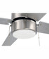 52" Terie 1-Light Ceiling Fan Brushed Polished Nickel