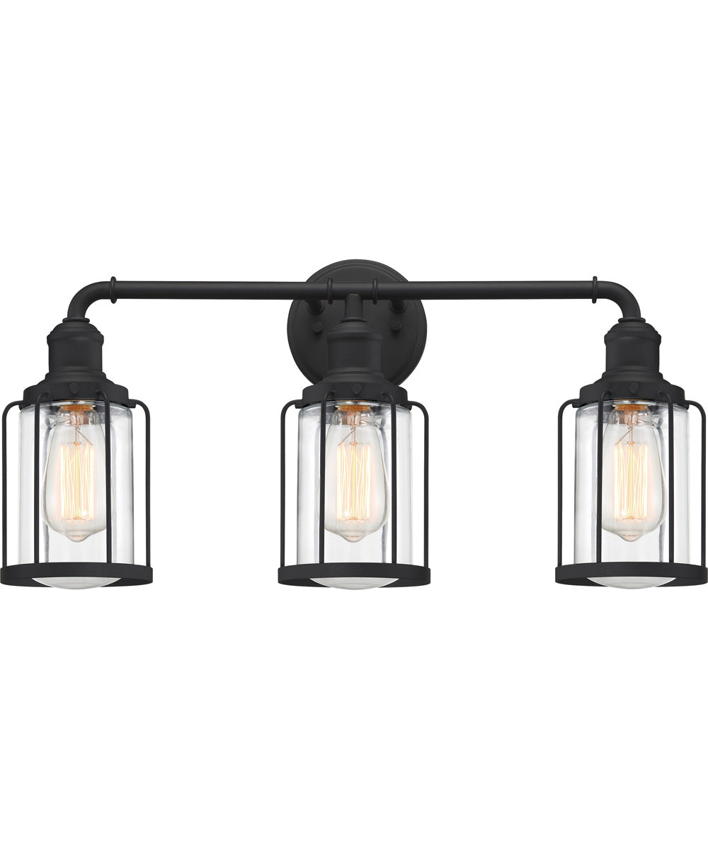 Ludlow Large 3-light Bath Light Earth Black