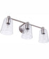 Emilio 3-Light Vanity Brushed Polished Nickel