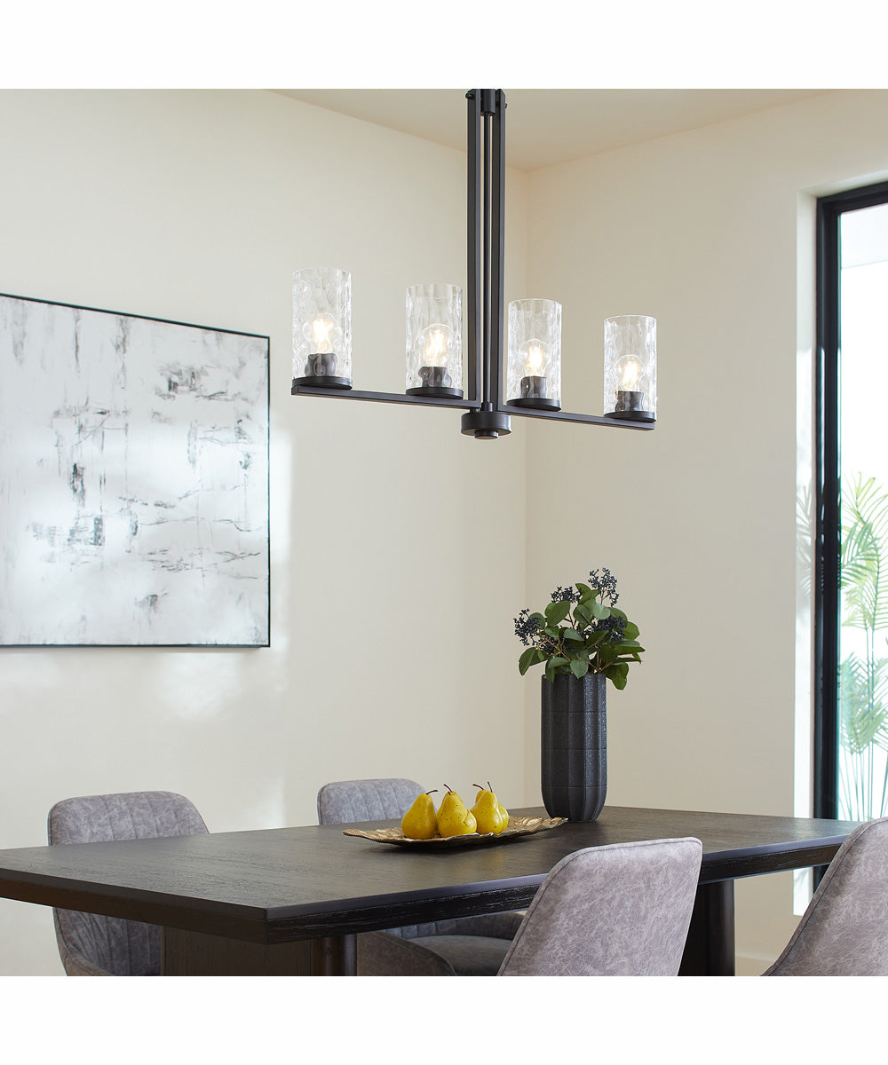 Steinway 4-light Chandelier Matte Black