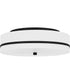 Quoizel Flush Mount Medium 3-light Flush Mount Matte Black
