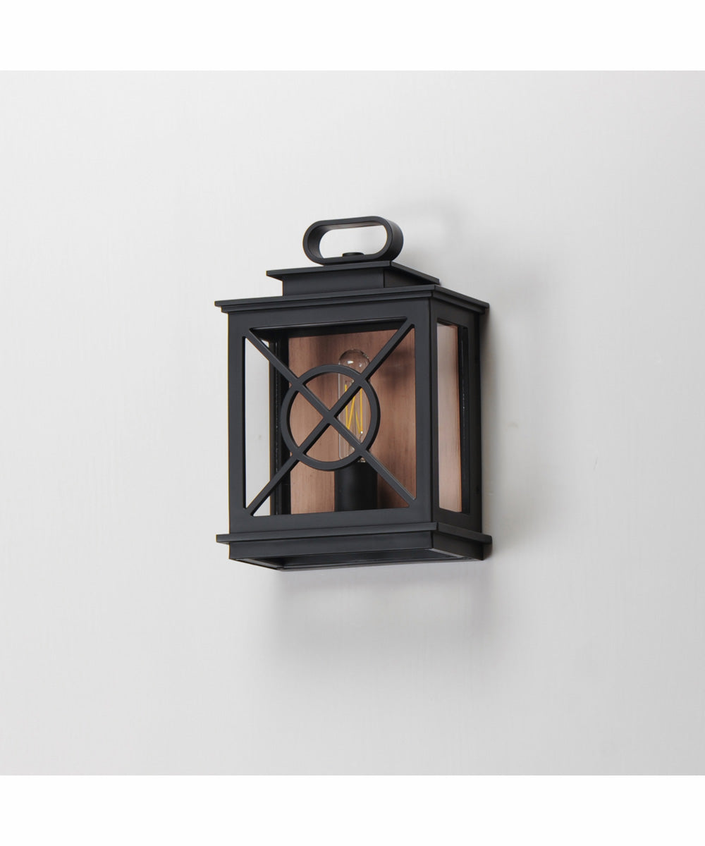 Yorktown VX 1-Light Outdoor Pocket Sconce Black/Aged Copper