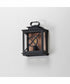 Yorktown VX 1-Light Outdoor Pocket Sconce Black/Aged Copper