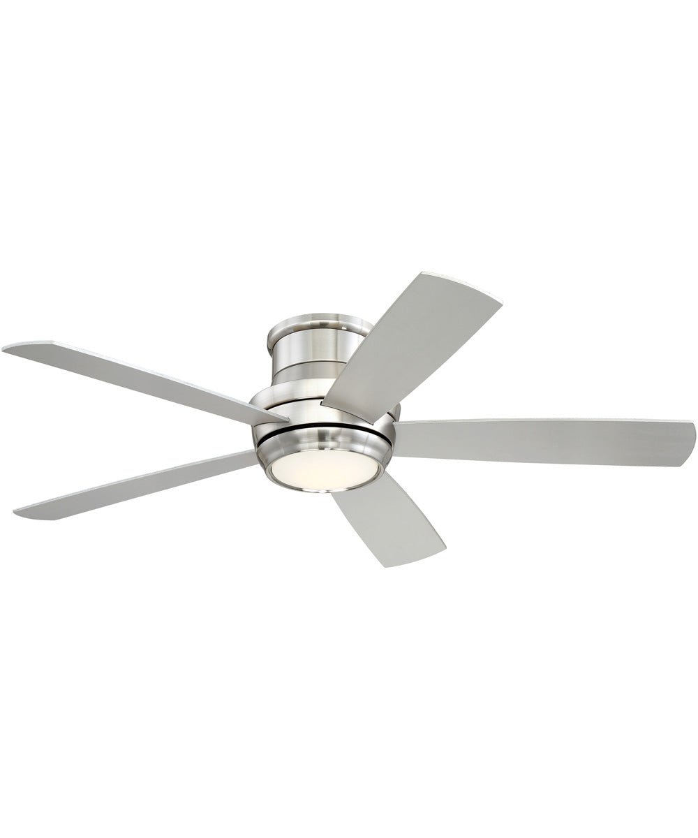 Tempo Hugger 52" 1-Light LED Ceiling Fan (Blades Included) Brushed Polished Nickel