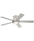 Tempo Hugger 52" 1-Light LED Ceiling Fan (Blades Included) Brushed Polished Nickel