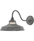 Troyer 1-Light Large Outdoor Wall Mount Lantern in Aged Zinc