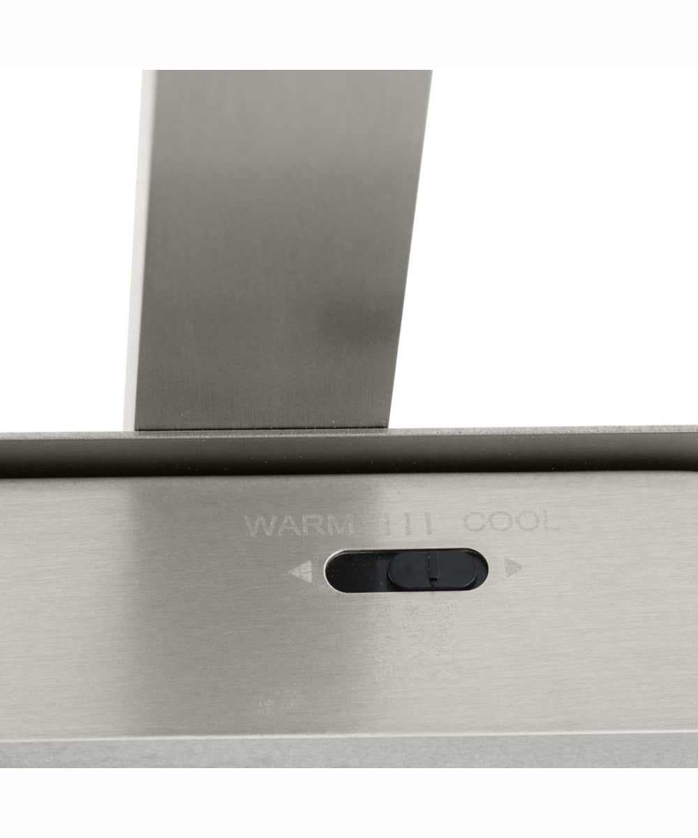 Phase 4 16 in. Small Modern Integrated 3CCT Integrated LED Linear Vanity Light Brushed Nickel