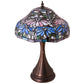 18" High Poinsettia Fluted Accent Lamp