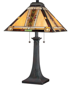 Navajo Small 2-light Table Lamp Valiant Bronze