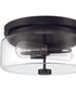 Bennet 2-Light Outdoor Flush Midnight
