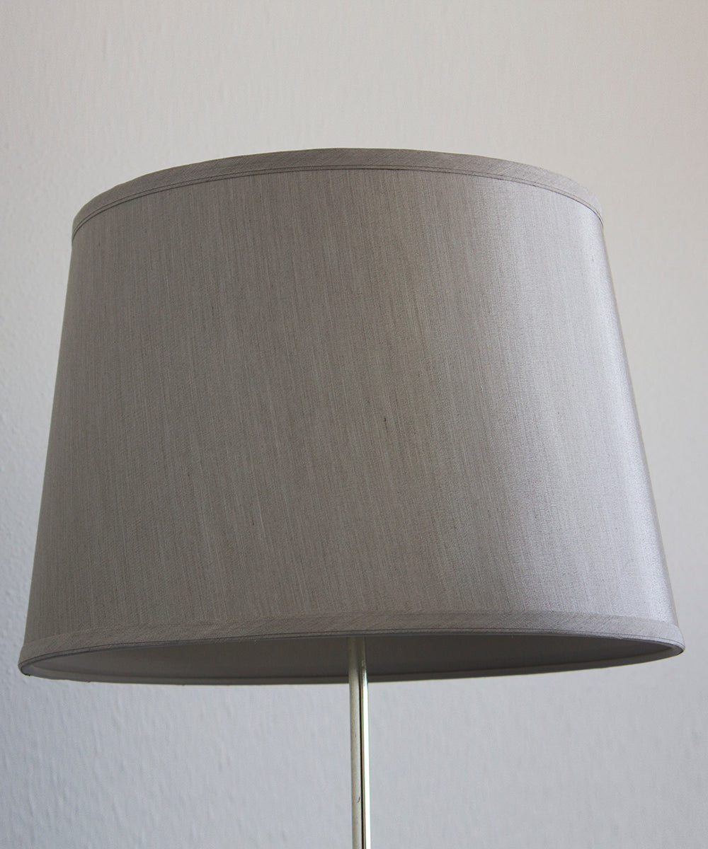 16"W x 11"H Silver Grey Hard Back Lamp Shade