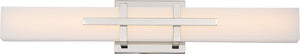 4"W Grill 2-Light LED Vanity & Wall Polished Nickel