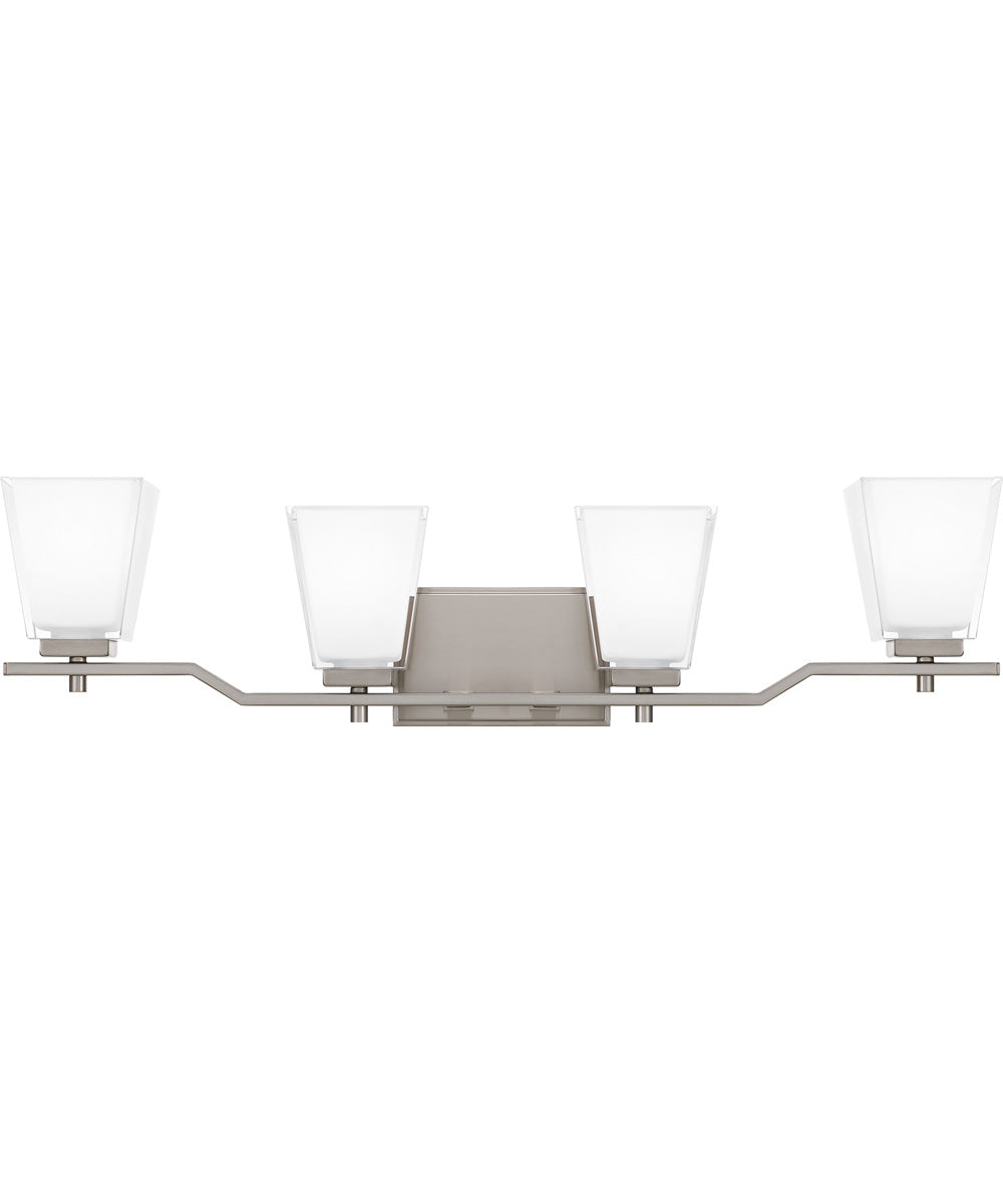 Myra Extra Large 4-light Bath Light Brushed Nickel