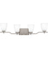 Myra Extra Large 4-light Bath Light Brushed Nickel