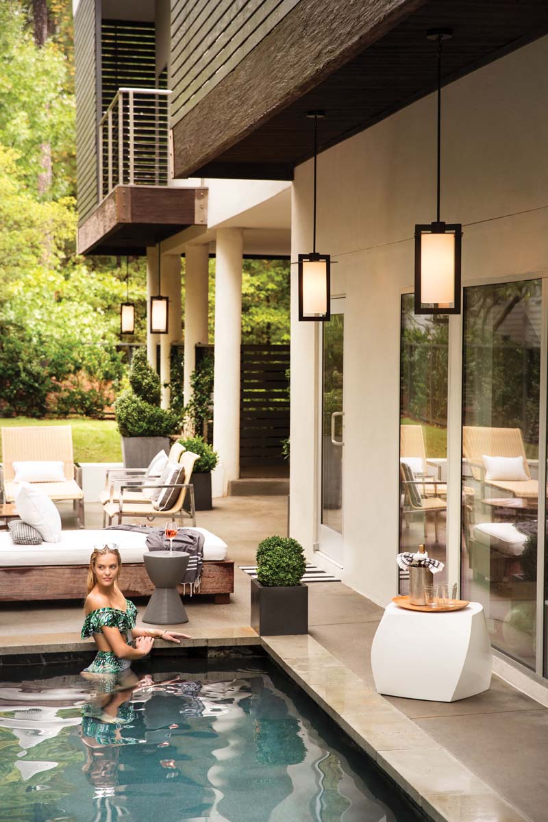 10"W Colfax 1-Light Outdoor Pendant Light Bronze