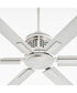 80" Zeus Patio Ceiling Fan Satin Nickel