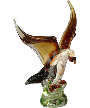 Bald Eagle Handcrafted Art Glass Figurine