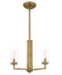 Sunburst 3-light Pendant Weathered Brass