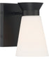 5"W Caleta 1-Light Vanity & Wall Black