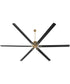 120" Zeus Patio Ceiling Fan Aged Brass