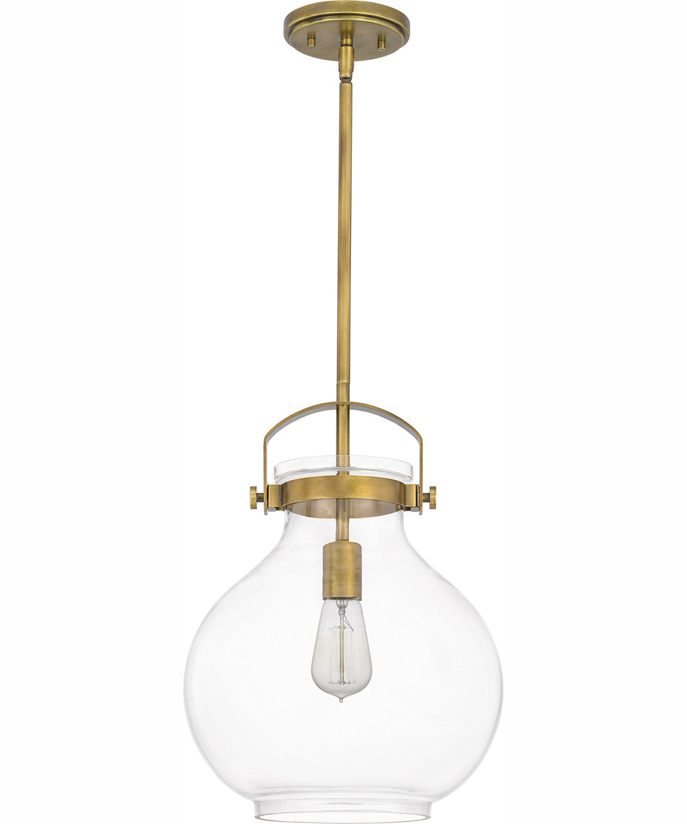 Stella Small 1-light Mini Pendant Weathered Brass