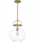Stella Small 1-light Mini Pendant Weathered Brass