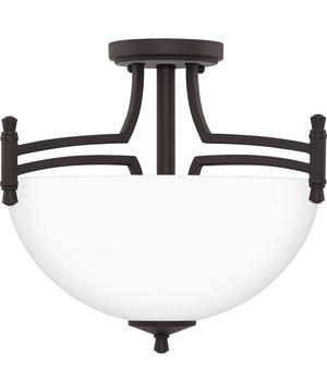 Billingsley Medium 2-light Semi Flush Mount Old Bronze