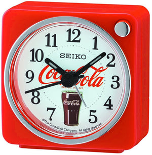 Coca-Cola Series Silent Snooze Night Light Alarm Clock, Red