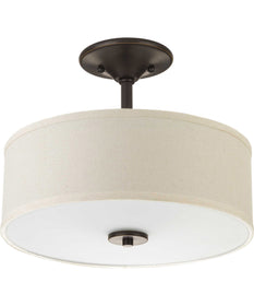 Inspire 2-Light 13" Semi-Flush Antique Bronze