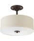 Inspire 2-Light 13" Semi-Flush Antique Bronze