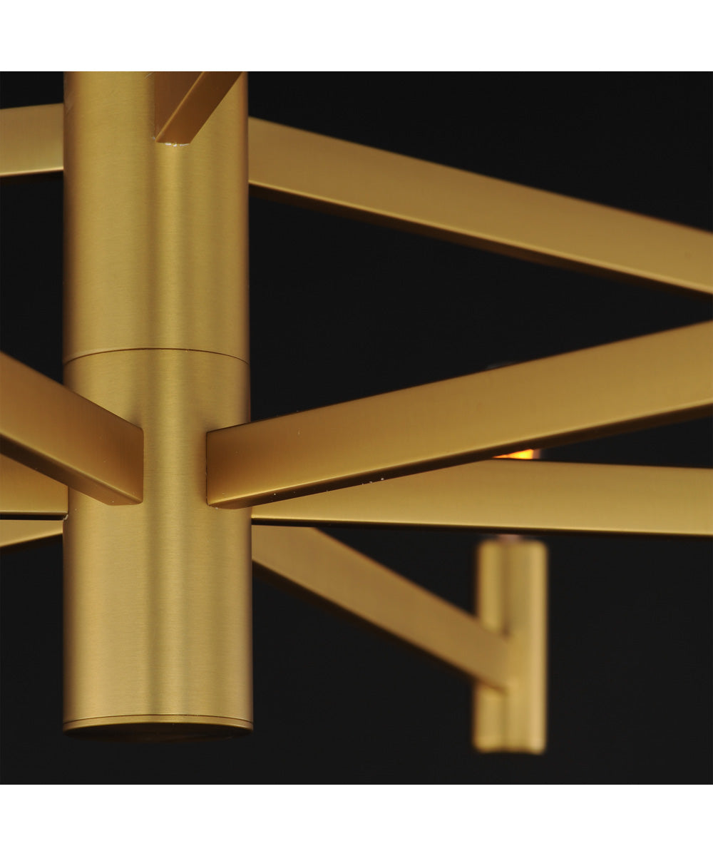 Emana 9-Light Chandelier Natural Aged Brass