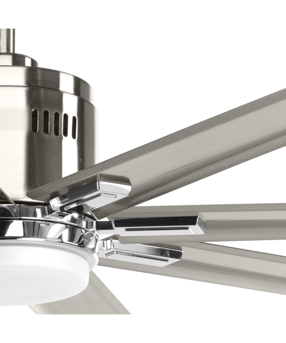 Vast 72" 18W LED Indoor/Outdoor 8-Blade Fan Brushed Nickel