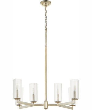Merrick 6-light Chandelier Aged Silver Leaf