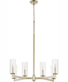 Merrick 6-light Chandelier Aged Silver Leaf