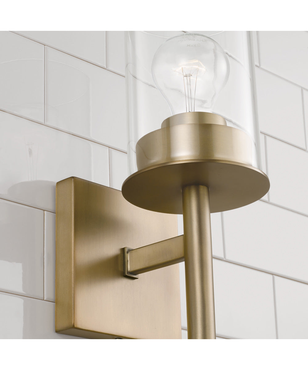 Mason 1-Light Sconce Aged Brass