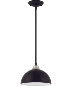 Kahn 1-Light Outdoor Pendant Midnight / Satin Aluminum