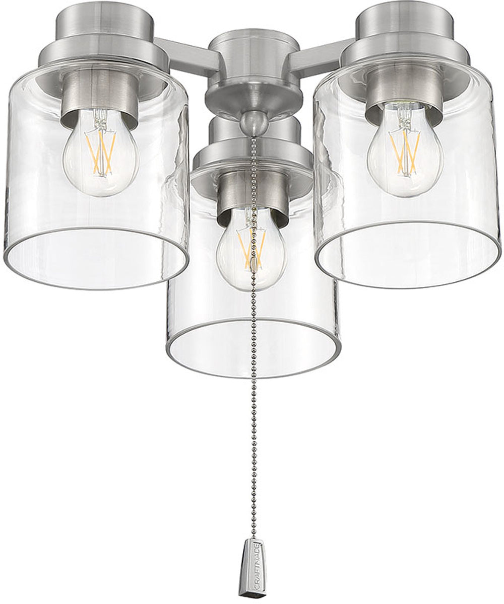 3-Light Light Kit Brushed Polished Nickel