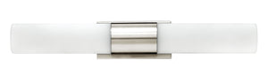 19"W Portia 1-Light Bath Two Light in Polished Nickel