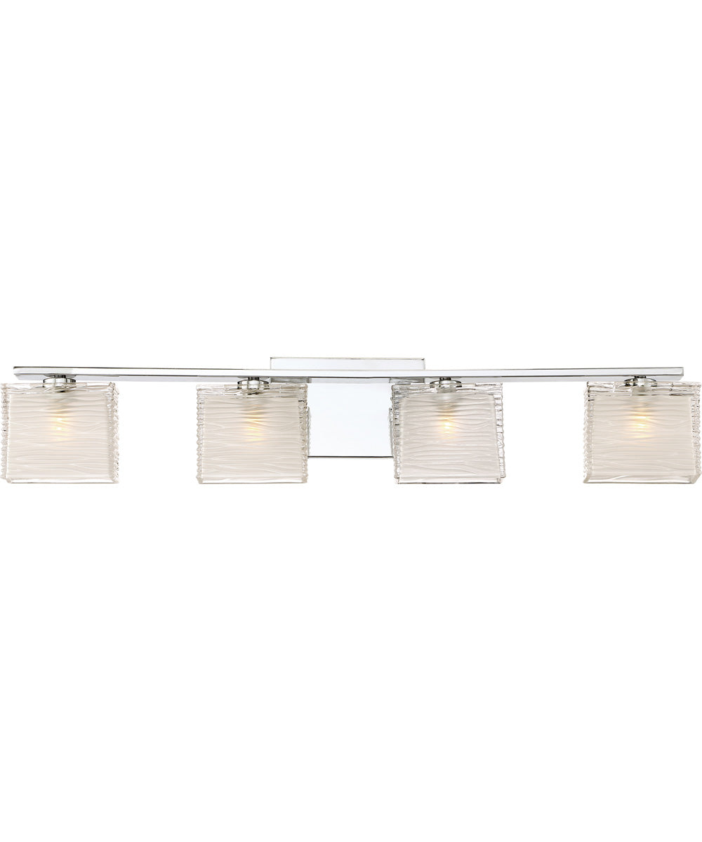 Westcap Extra Large 4-light Bath Light Polished Chrome