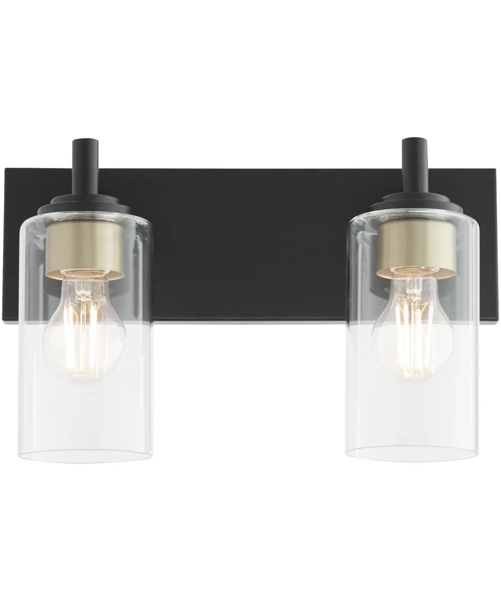 Fallstaff 2-light Bath Vanity Light Matte Black