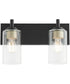 Fallstaff 2-light Bath Vanity Light Matte Black