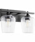 Veno 2-light Bath Vanity Light Matte Black
