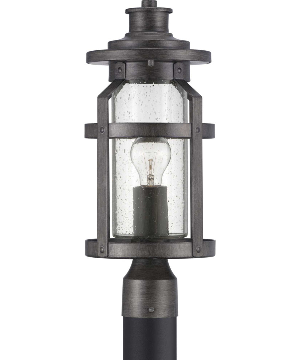 Haslett 1-Light Post Lantern Antique Pewter