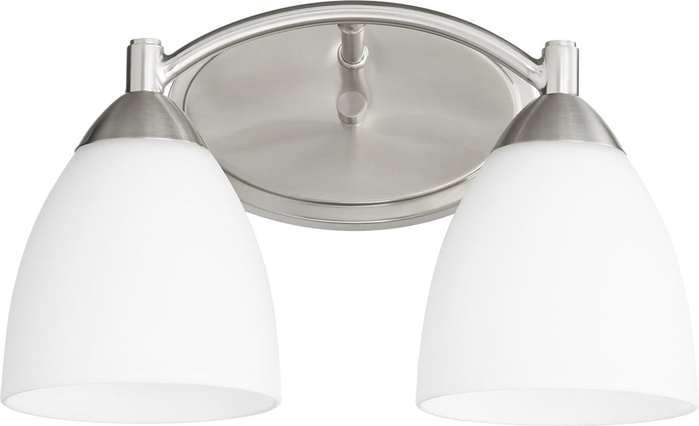 14"W Barkley 2-light Bath Vanity Light Satin Nickel